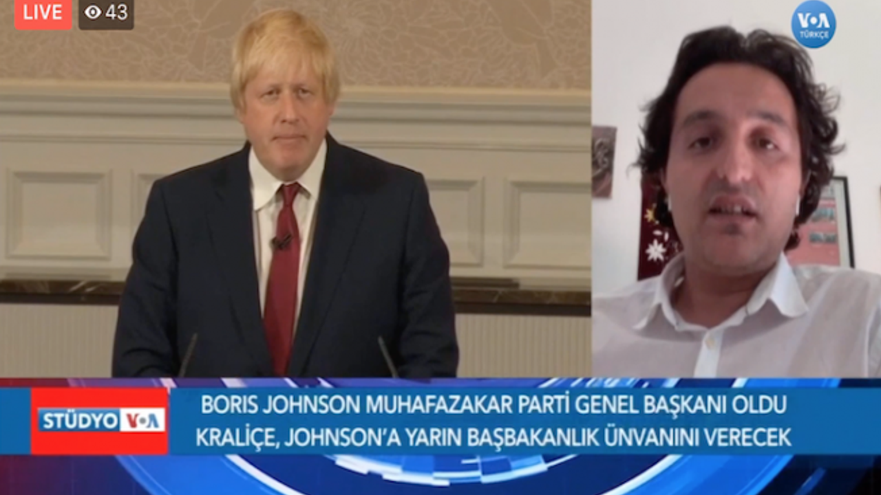 Vatan ÖZ, Başbakan Boris Johnson'ı, Amerika'nın Sesi'ne canlı değerlendirdi