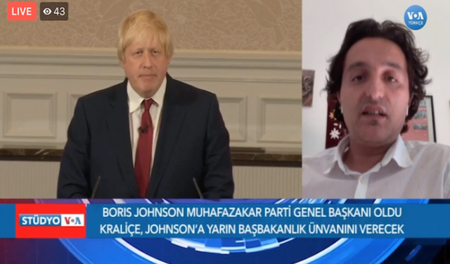 Vatan ÖZ, Başbakan Boris Johnson'ı, Amerika'nın Sesi'ne canlı değerlendirdi