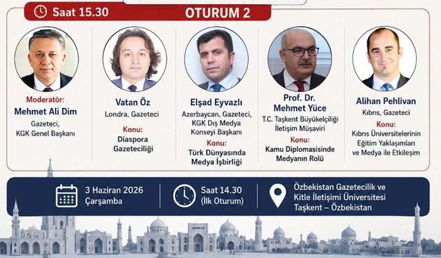 Vatan Öz, Taşkent’te Türk Dünyası ve  diaspora gazeteciliğini anlatacak