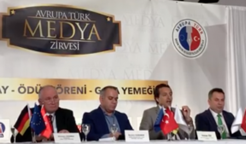 Avrupa Türk Medya Zirvesi’nde Vatan Öz konuştu